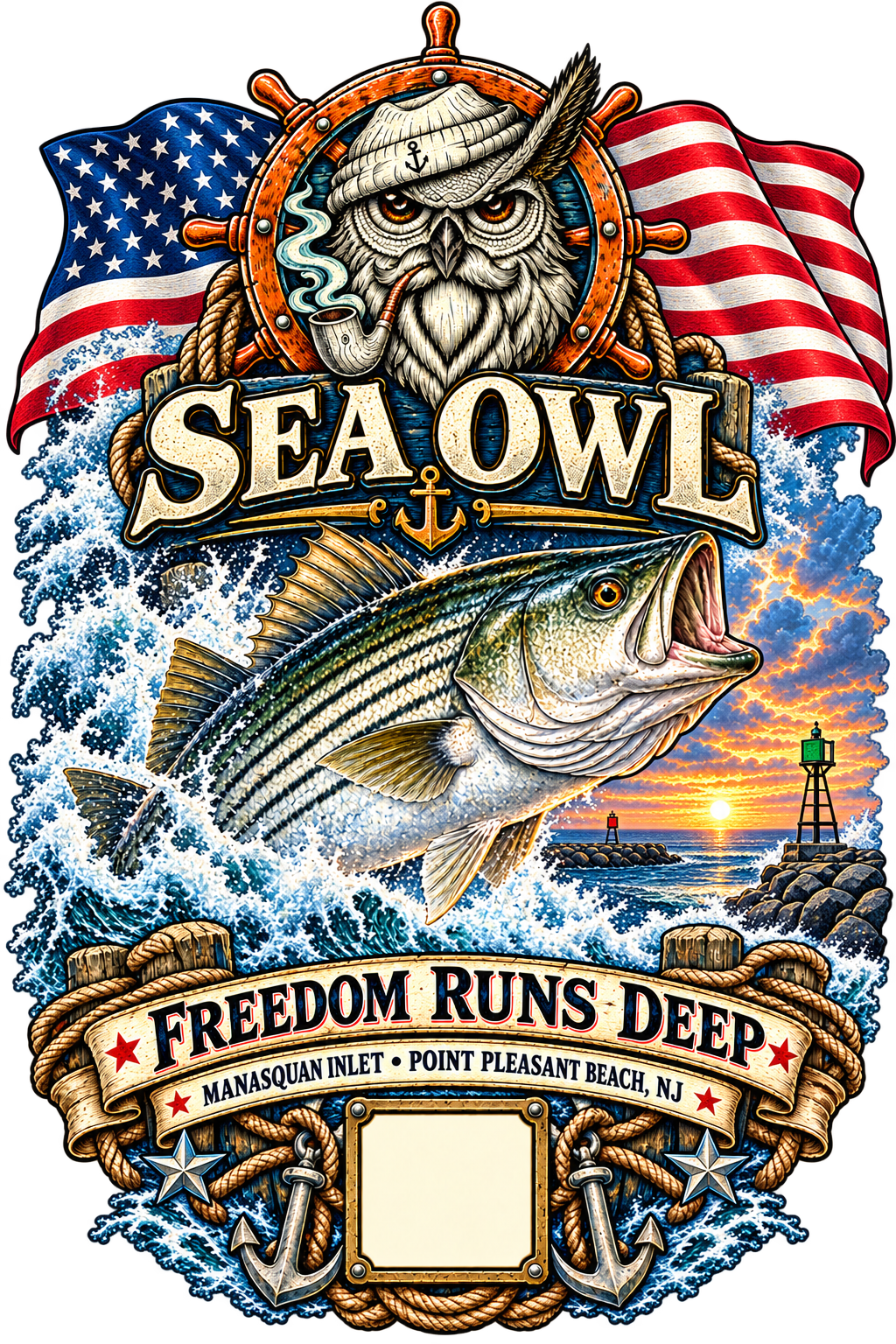 Sea Owl fishing charter near Manasquan Inlet